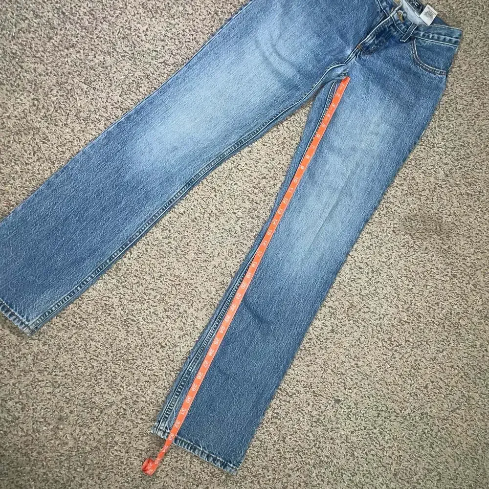 Cruel Girl Low Rise Relaxed Jeans, Size 3 Long, Vintage Medium Wash Western - Picture 6 of 7